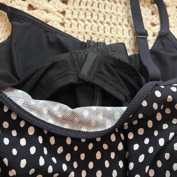 Fantasie Santa Monica Tankini Black with White Polka Dots 36DD - New with Tags - Picture 9 of 11